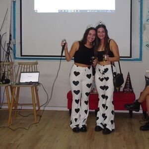 Adika Heart Print Pants